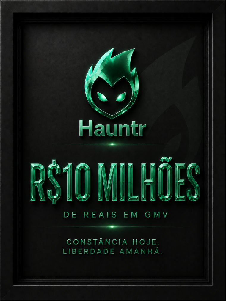 Placa Hauntr R$10 milhões em GMV